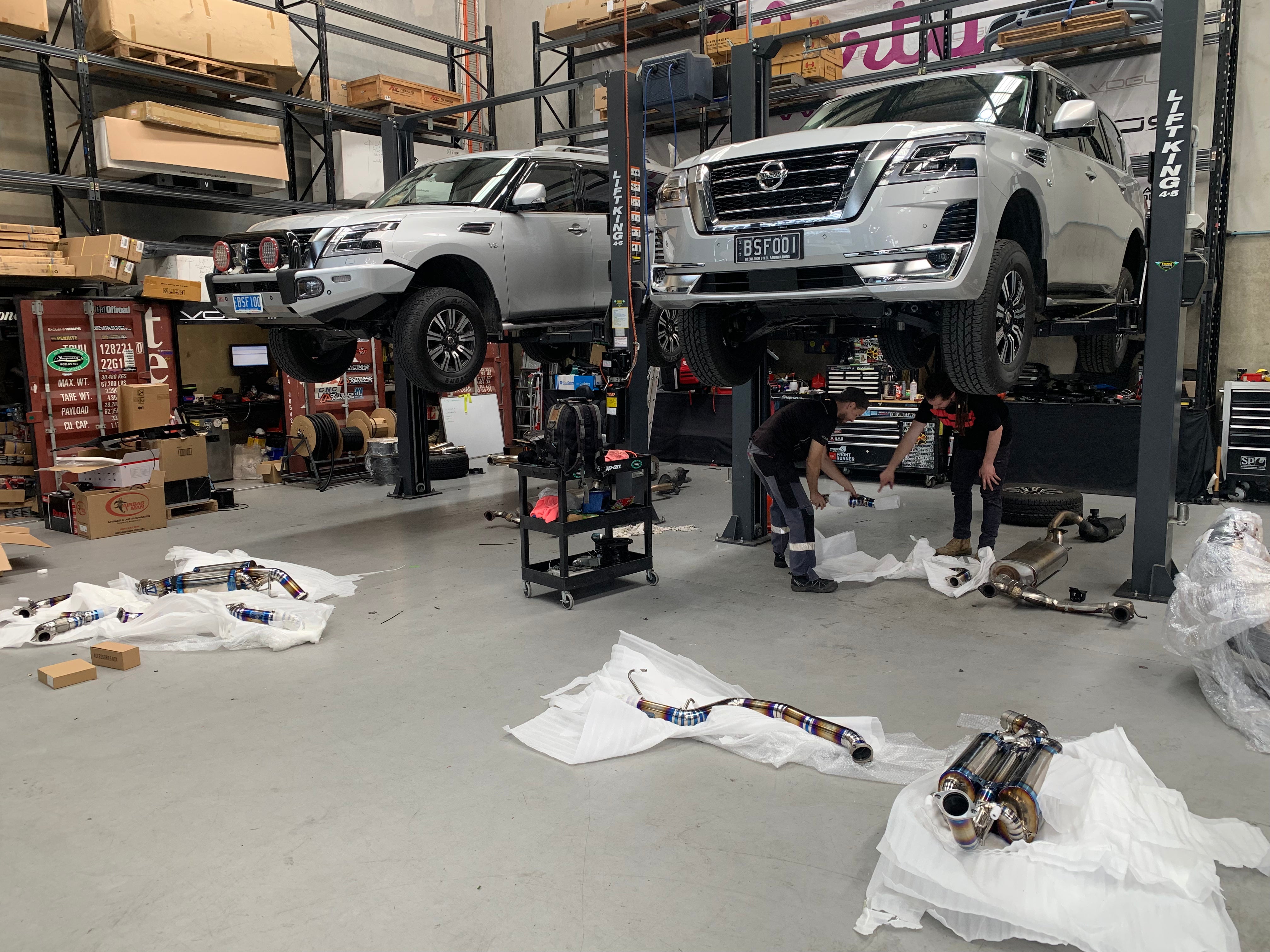 Nissan Y62 Patrol Valved Exhaust – Stainless & Titanium, Ultimate Off-Road Sound & Power